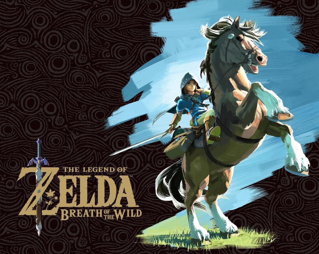 Link in una caricatura di The Legend of Zelda: Breath of the WIld